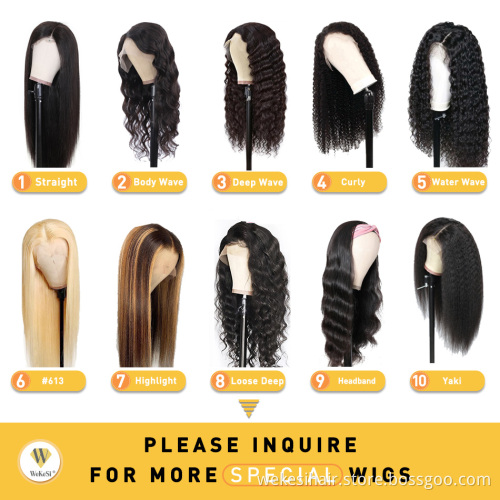 10a Grade Deep Wave Hd Swiss Transparent 4x4 5x5 Lace Frontal Wig Honey Brown Ombre Highlight Human Hair Closure Wigs